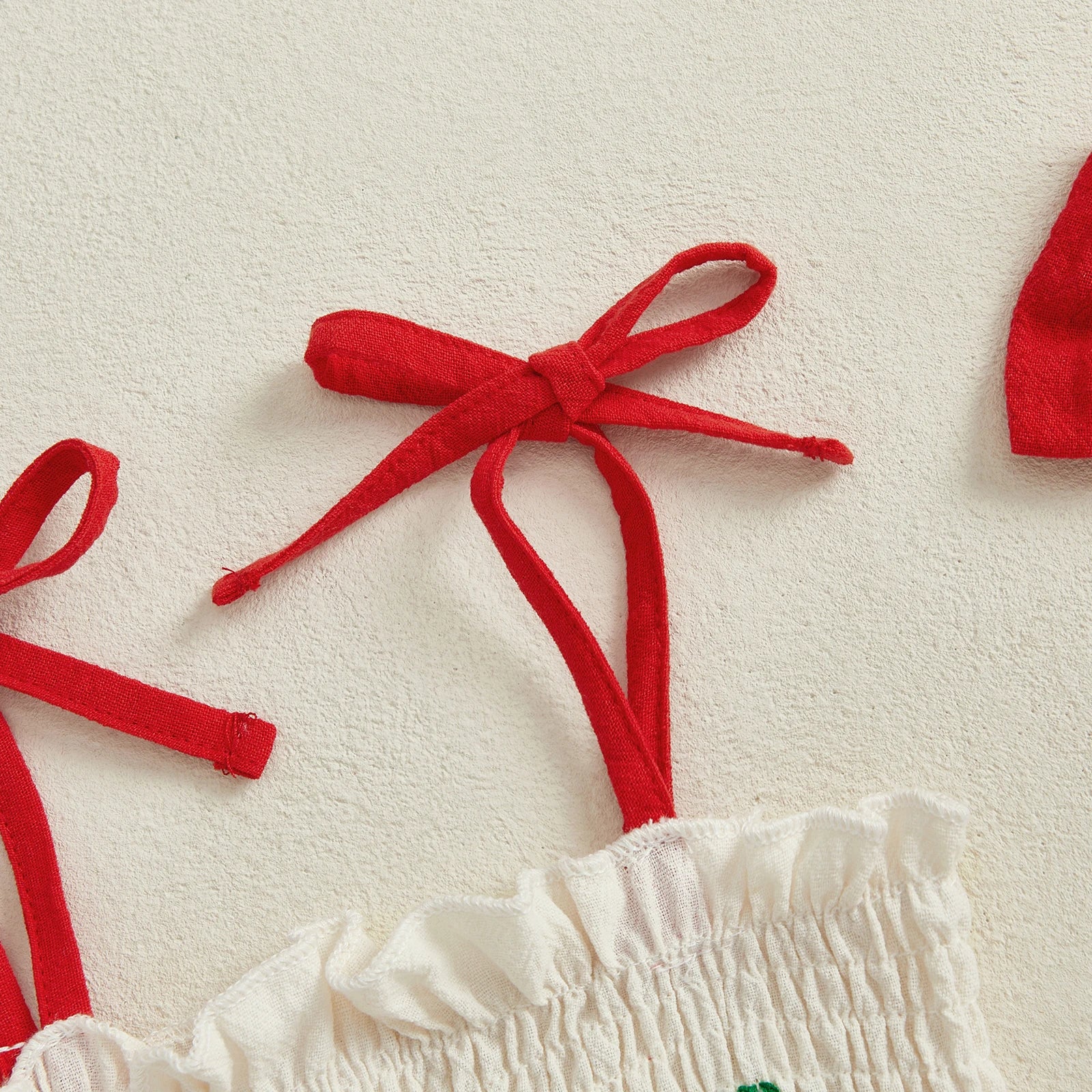 STRAWBERRY Layered Romper Dress