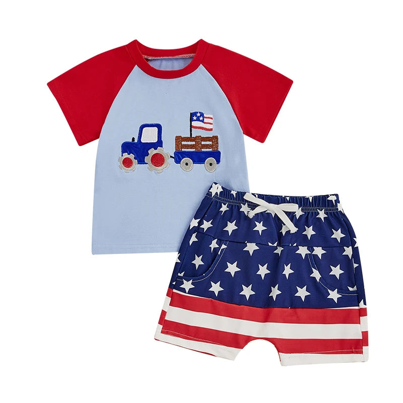 4TH OF JULY Tractor Outfit