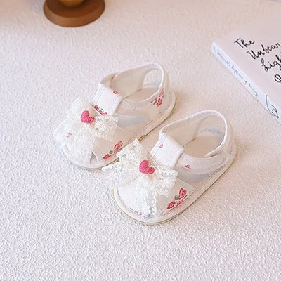 LACE BOW Sandals