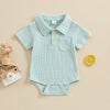 CODY Waffle Knit Polo Onesie