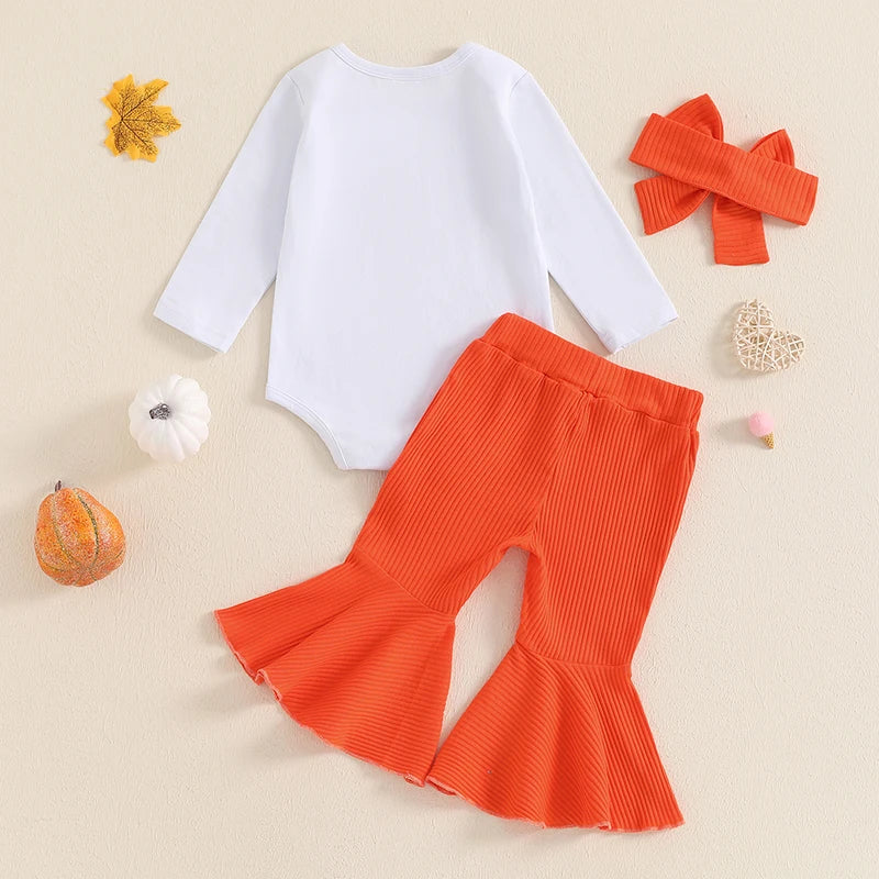 CUTEST PUMPKIN Ribbed Bellbottoms Outfit