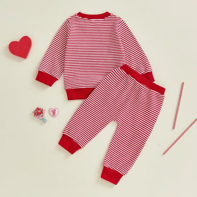 TRACTOR LOVE Striped Outfit