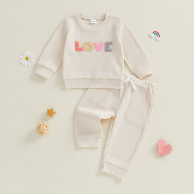 LOVE Waffle Knit Outfit