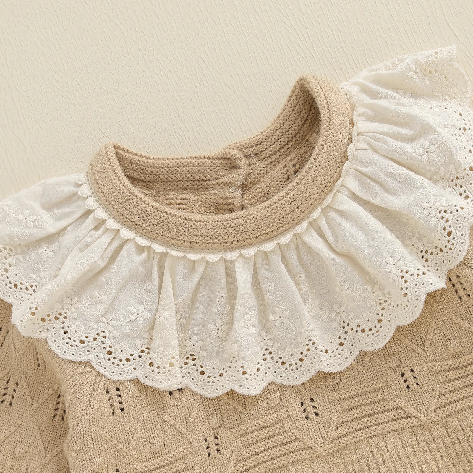 MARCIE Knitted Collar Romper