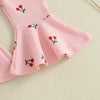 CHERRIES Bellbottom Pull-on Jumpsuit