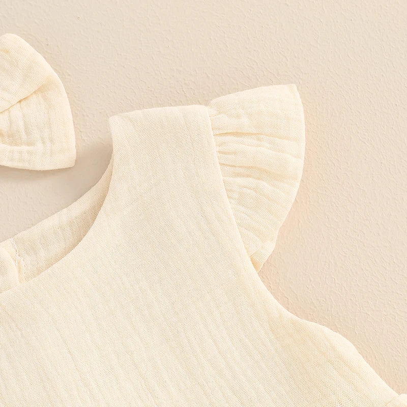 RHEA Muslin Dress with Headband