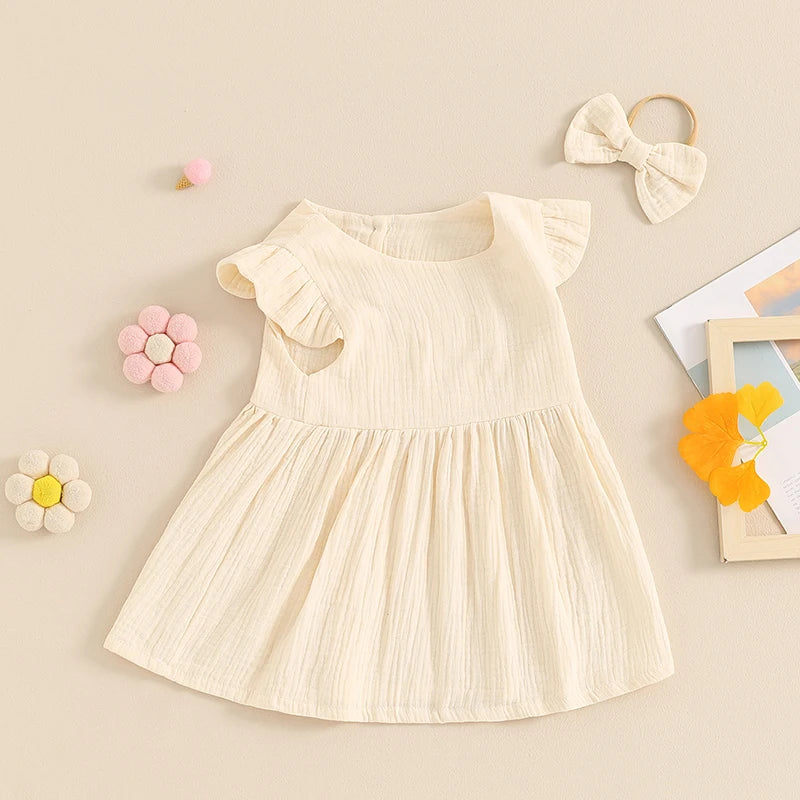 RHEA Muslin Dress with Headband