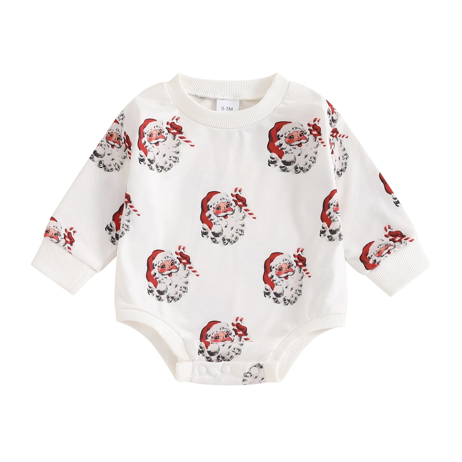 VINTAGE SANTA Long-Sleeve Onesie