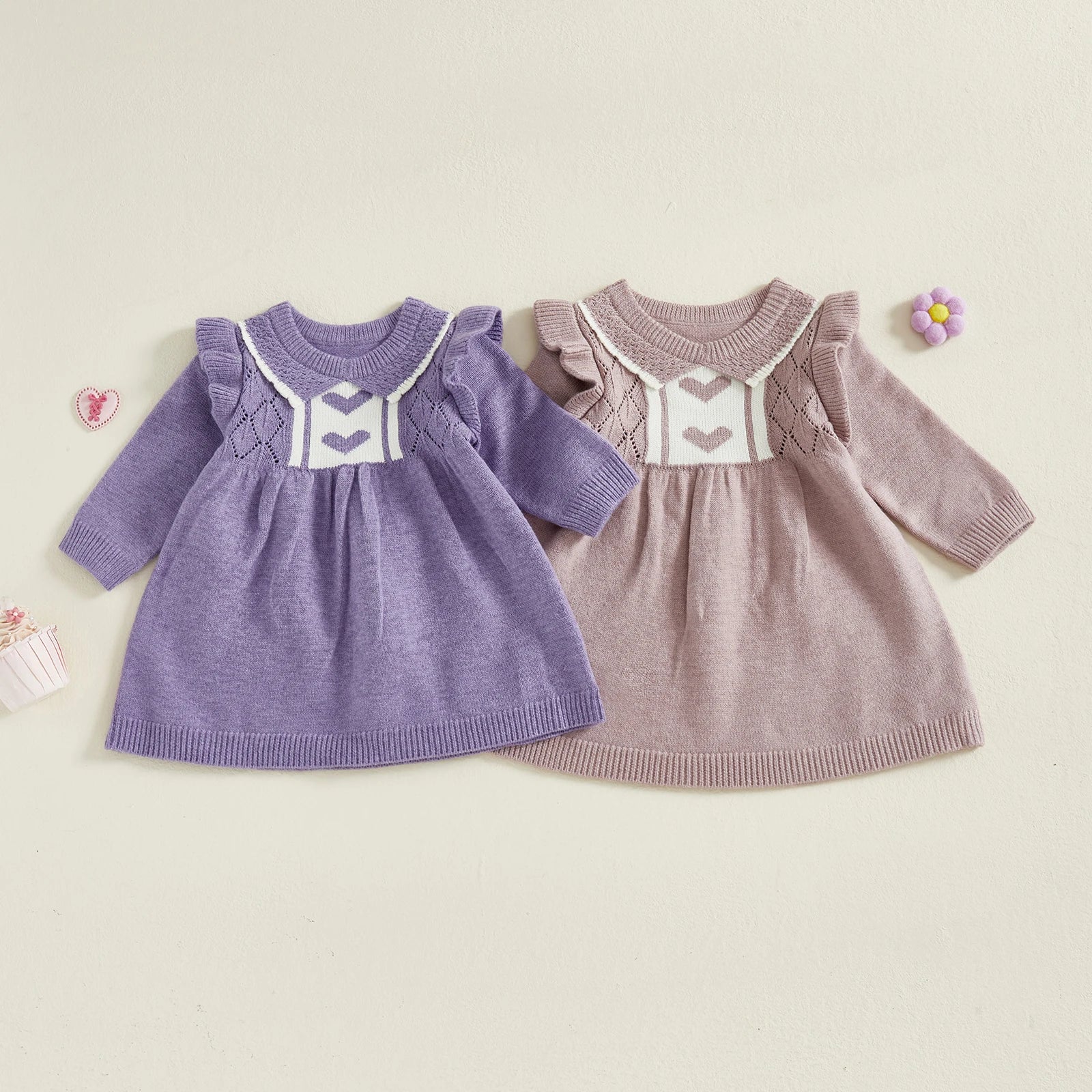 SWEETHEART Knitted Ruffle Dress