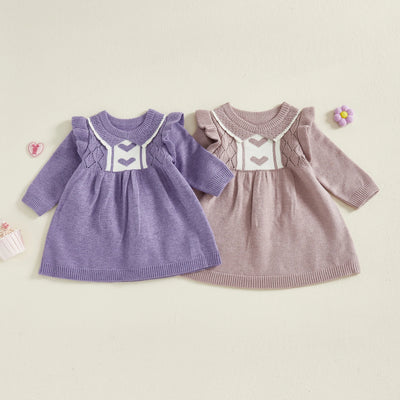 SWEETHEART Knitted Ruffle Dress