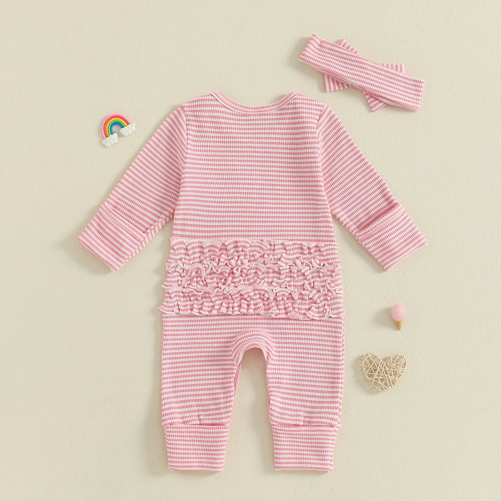 LITTLE SIS Striped Jumpsuit