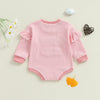 DADDY'S GIRL Striped Ruffle Romper