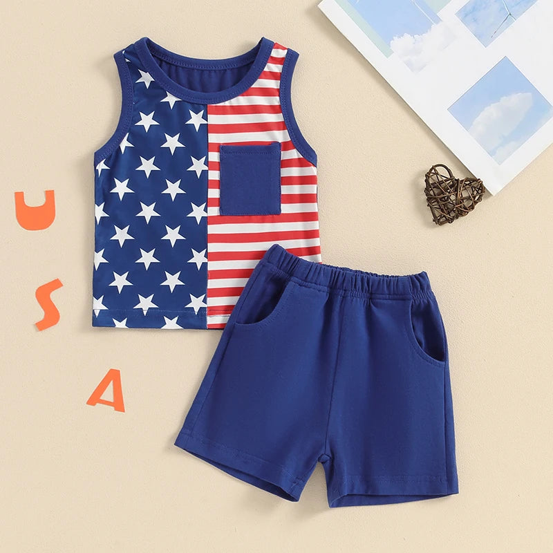 STARS & STRIPES Pocket Summer Outfit