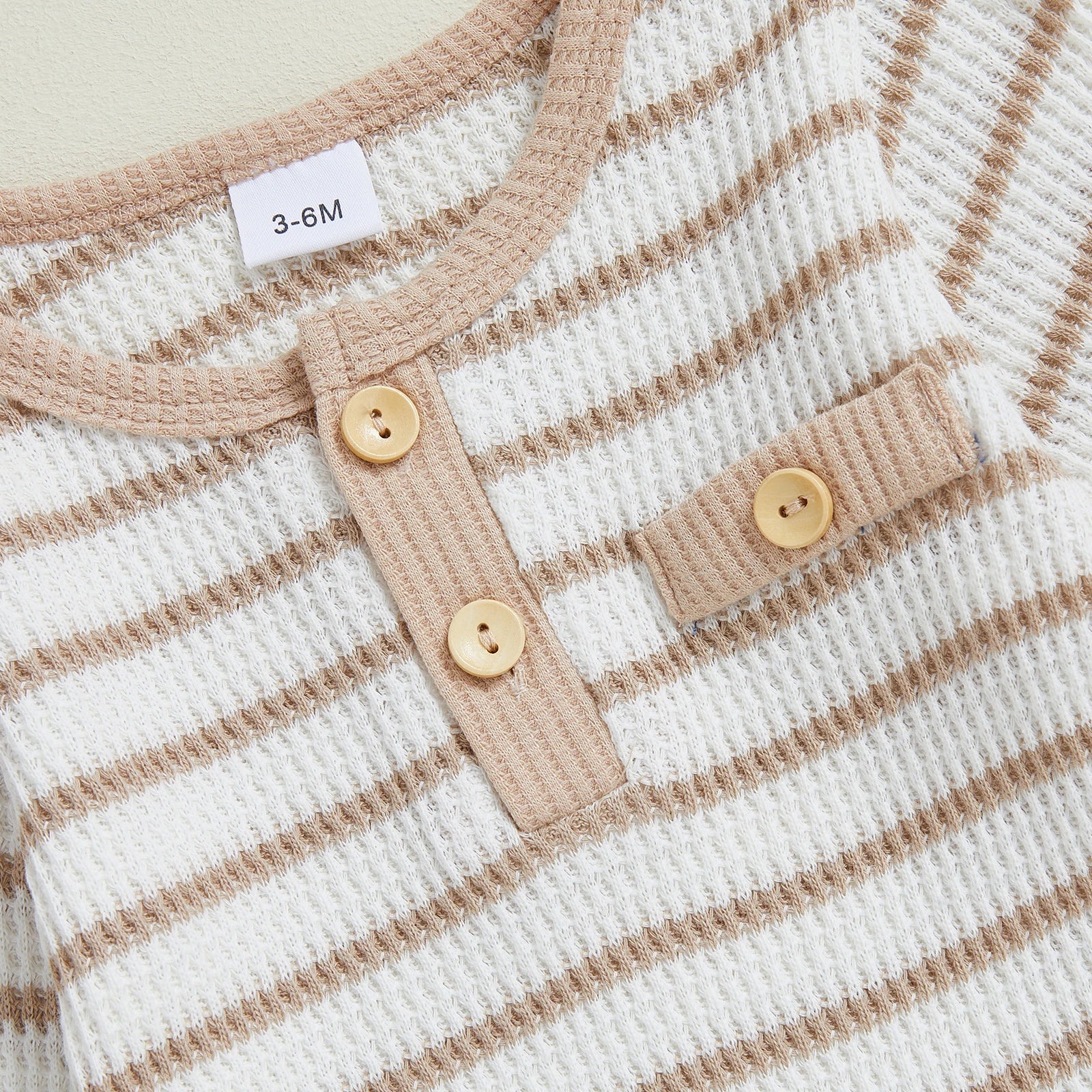 CARSON Striped Long-Sleeve Romper