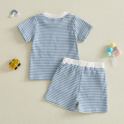 CONSTRUCTION VEHICLES Striped Outfit