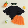 MY 1ST HALLOWEEN Ghost Bat Sleeve Outfit