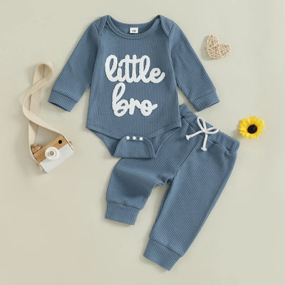 LITTLE BRO Waffle Knit Outfit