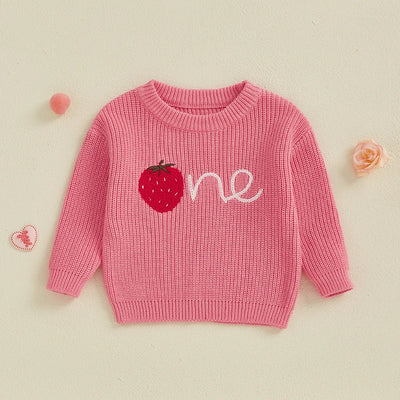 ONE Strawberry Knitted Sweater