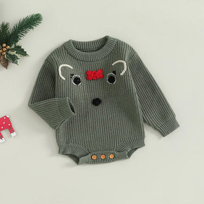 BABY DEER Knitted Romper
