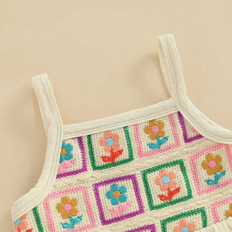 FLOWERS Crochet Crop Top Outfit