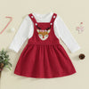 CHRISTMAS CUTIE Corduroy Overall Dress