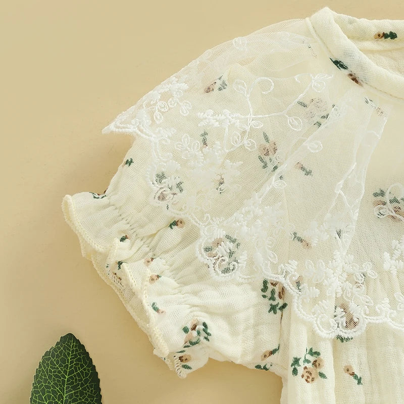 ROSALYNN Lace Collar Romper