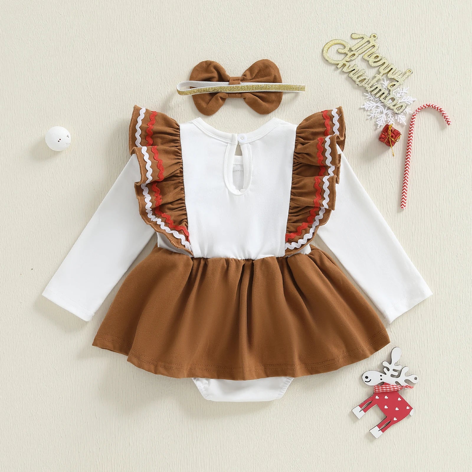 GINGERBREAD GIRL Romper Dress