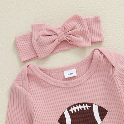GAME DAY Pink Ruffle Jumpsuit