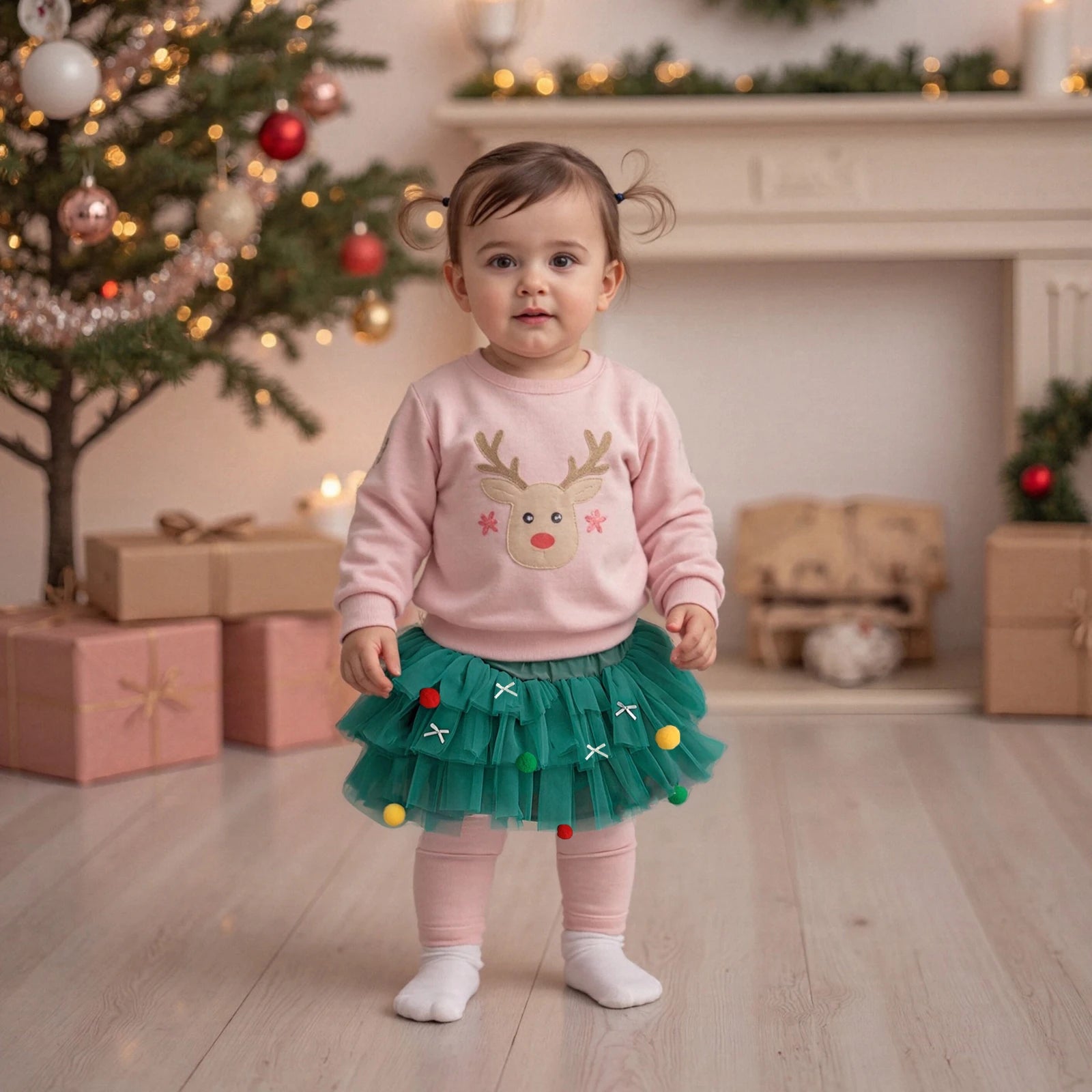 CHRISTMAS Layered Tulle Skirt