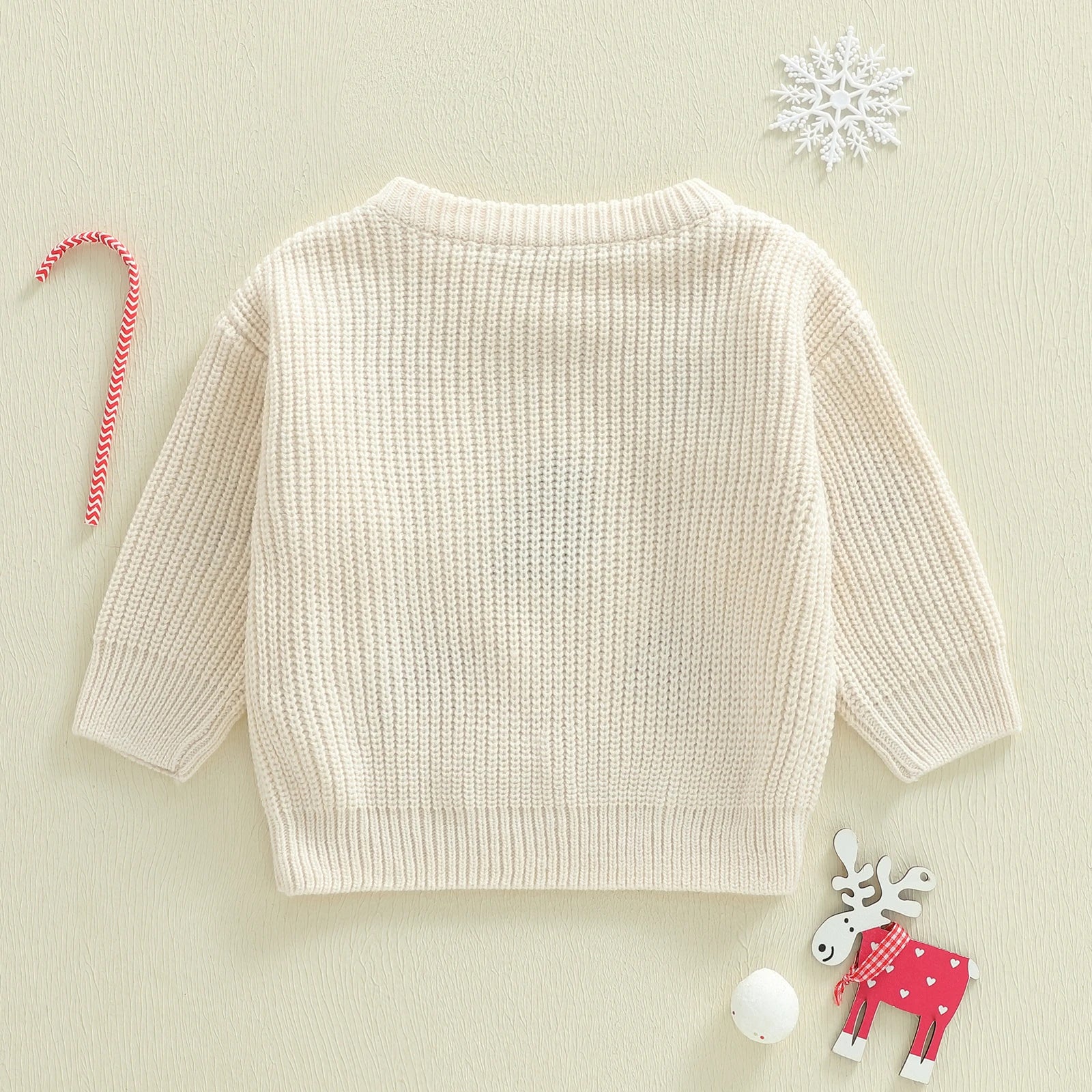 GINGERBREAD & CANDY CANE Knitted Sweater