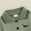DINOSAUR Polo Long-Sleeve Onesie