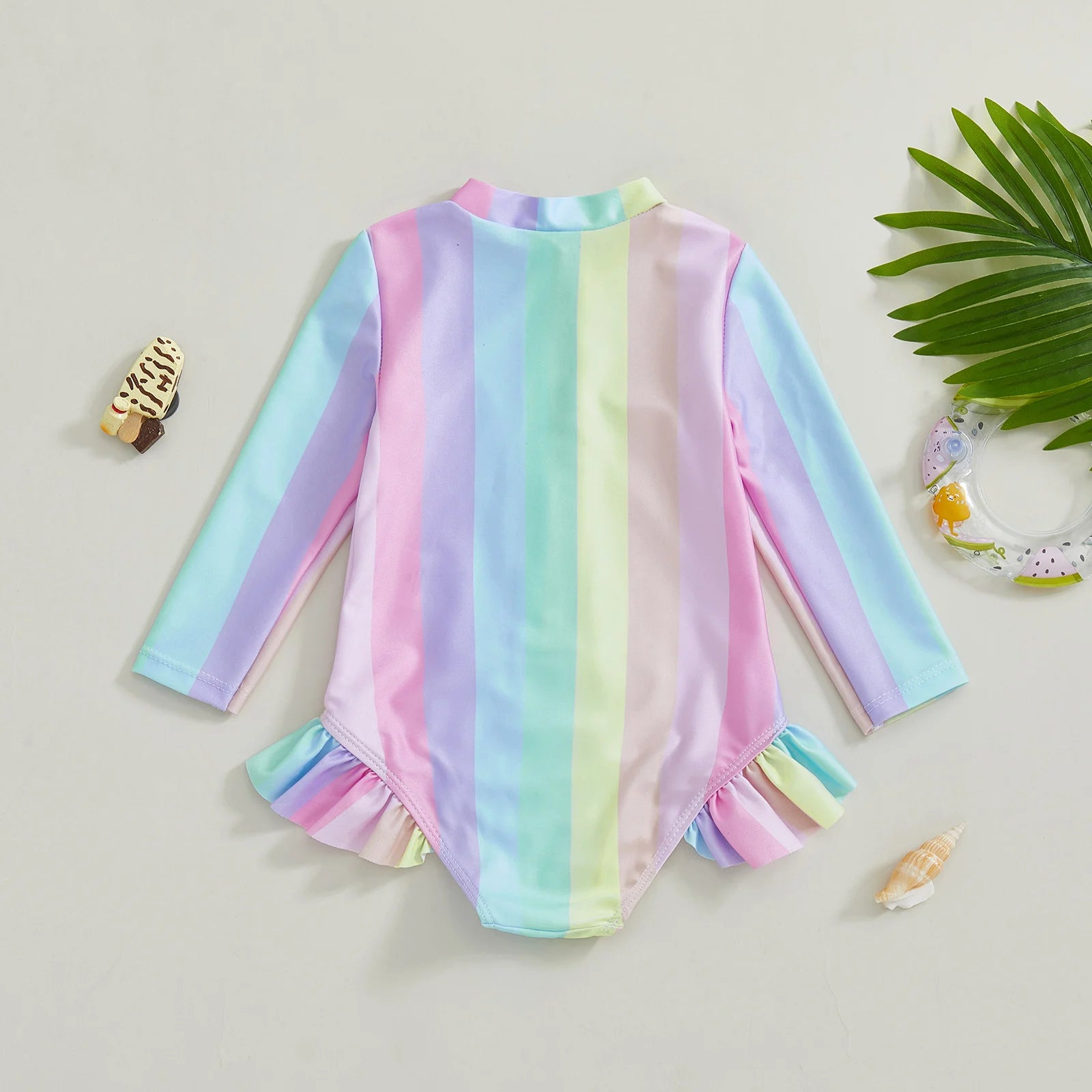 RAINBOW Striped Swimsuit