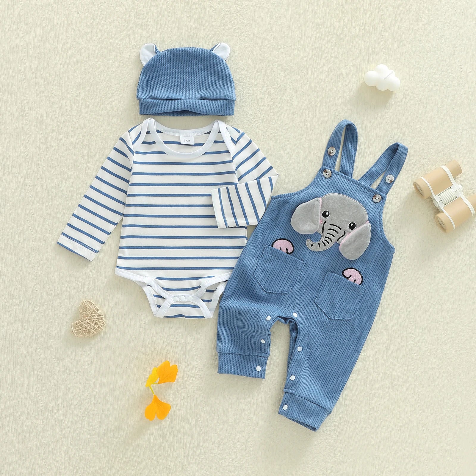 ELEPHANT Overalls with Beanie
