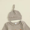 CUTEST LITTLE TURKEY Striped Jumpsuit
