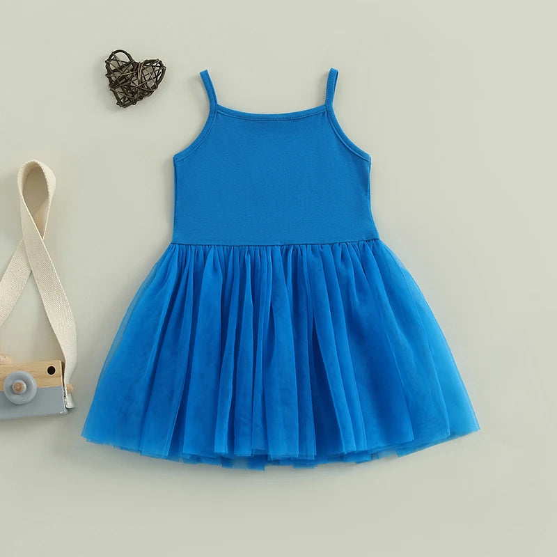 USA Blue Tulle Dress