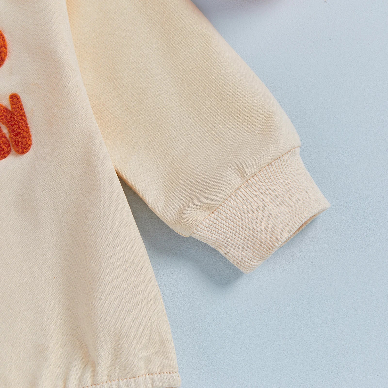 LITTLE PUMPKIN Plush Long-Sleeve Onesie