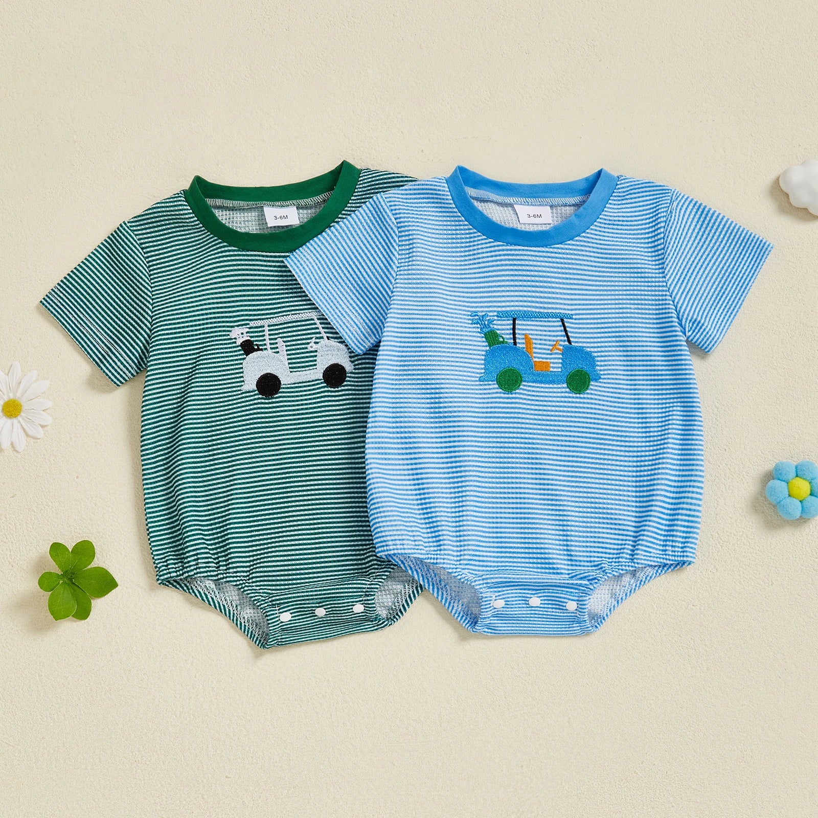 GOLF BUDDY Striped T-Shirt Romper