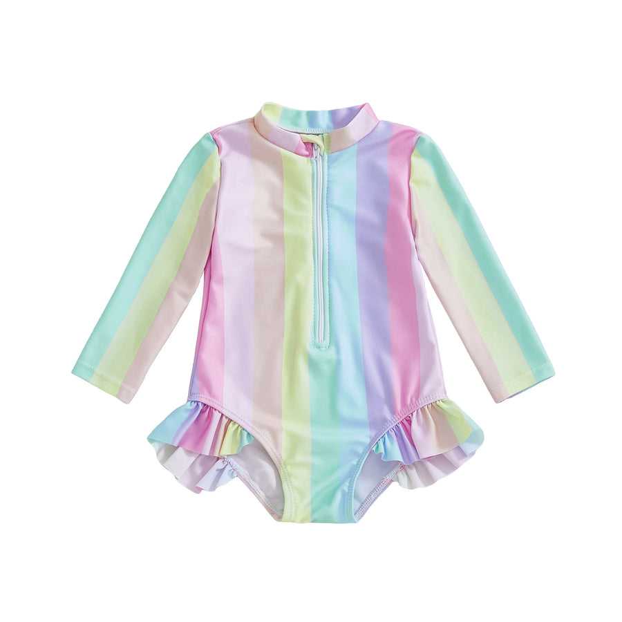 RAINBOW Striped Swimsuit