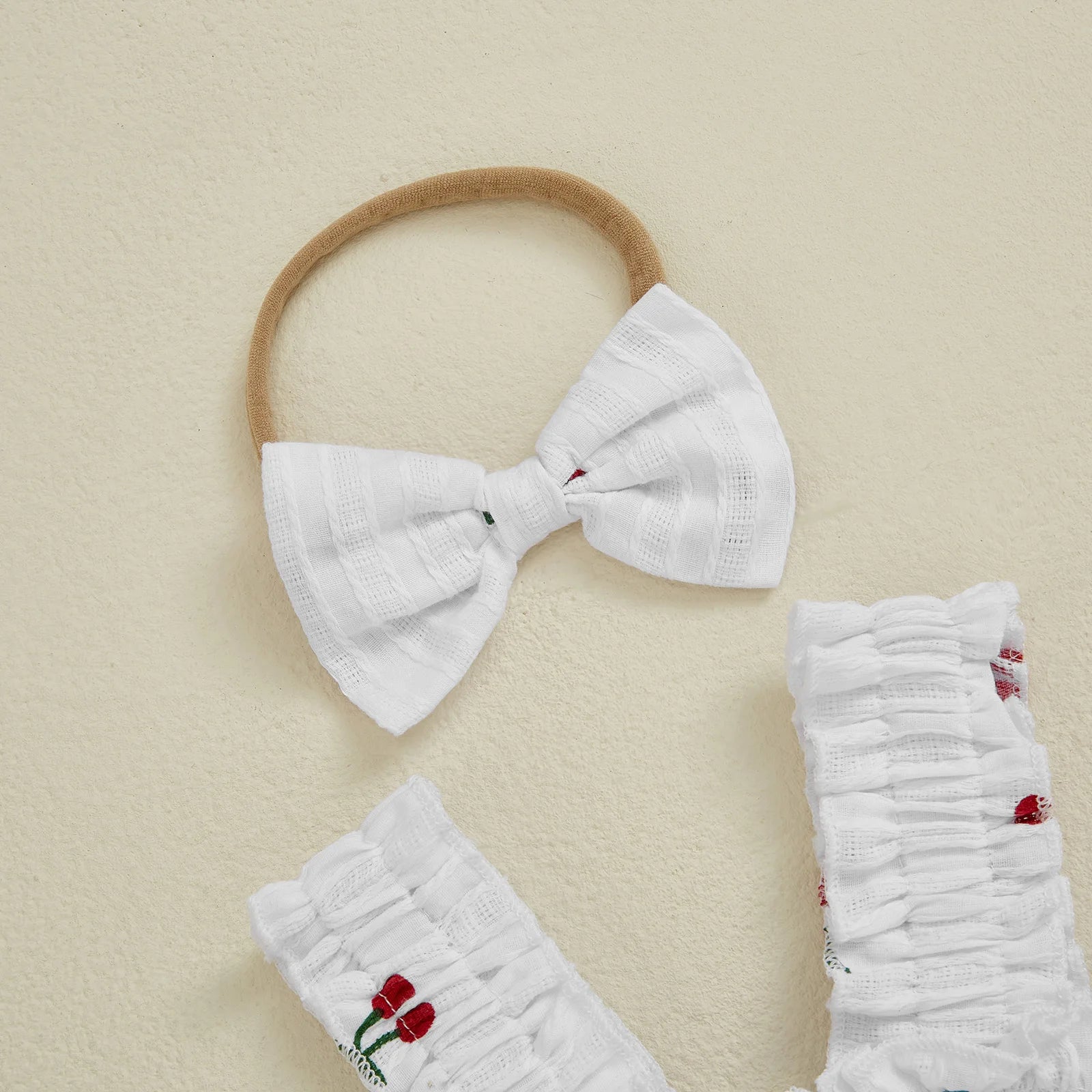 CHERRIES Smocked Romper