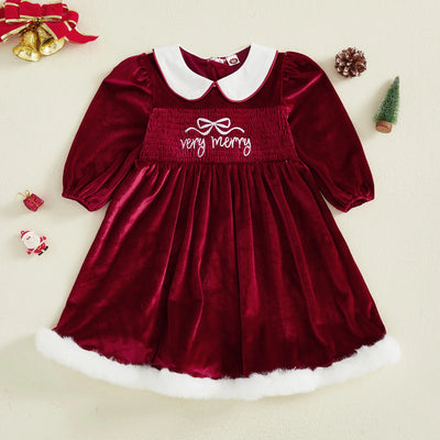 VERY MERRY Velvet Dress