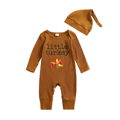LITTLE TURKEY Ribbed Jumpsuit