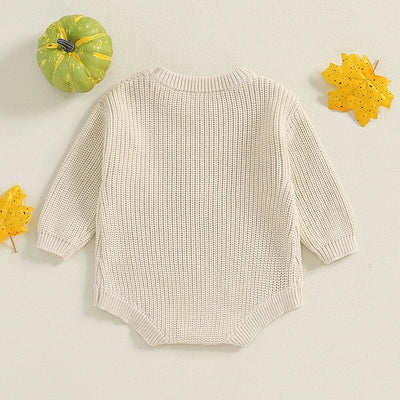 PUMPKIN Knitted Romper
