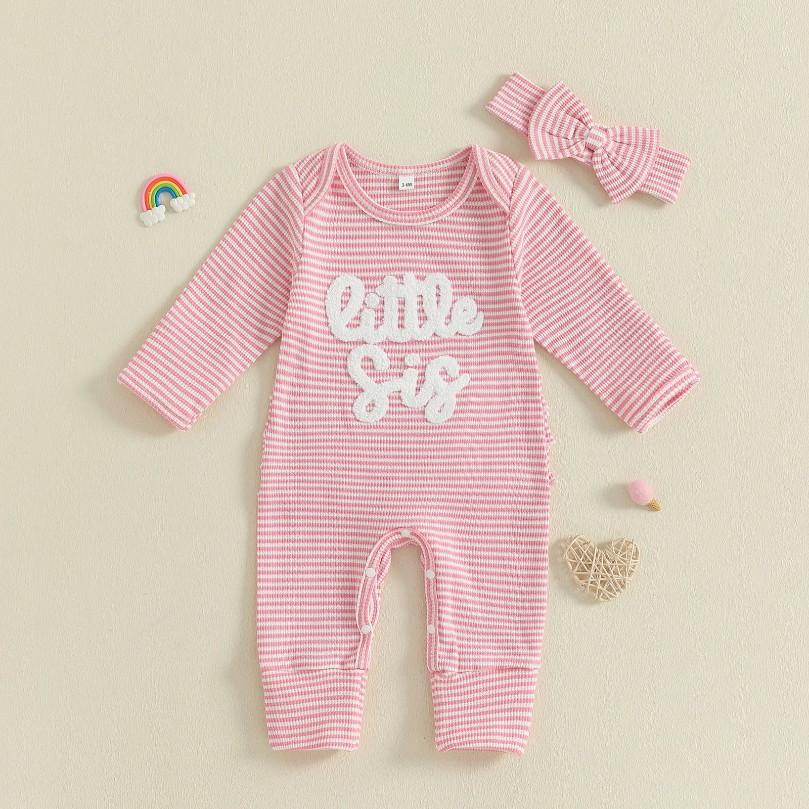 LITTLE SIS Striped Jumpsuit