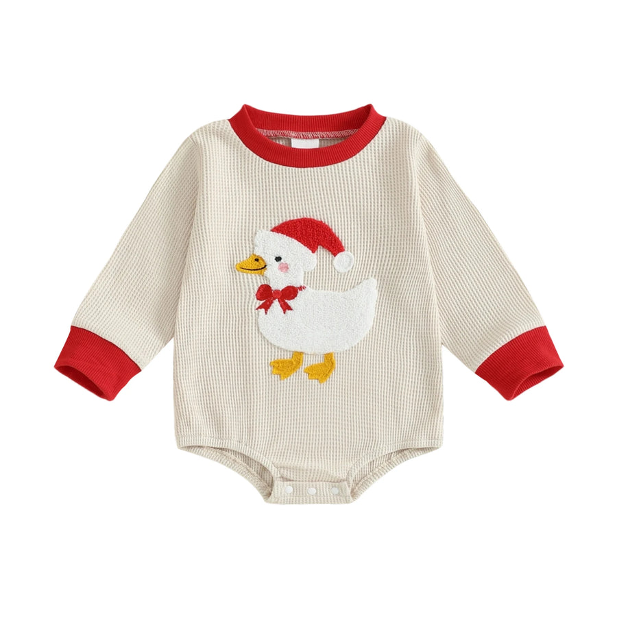 CHRISTMAS GOOSE Long-Sleeve Onesie