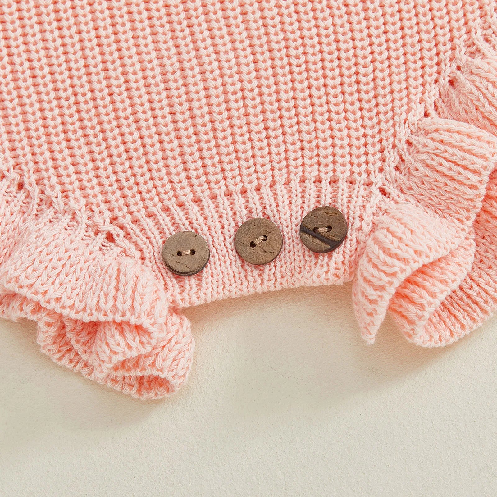 JANIE Knitted Ruffle Romper