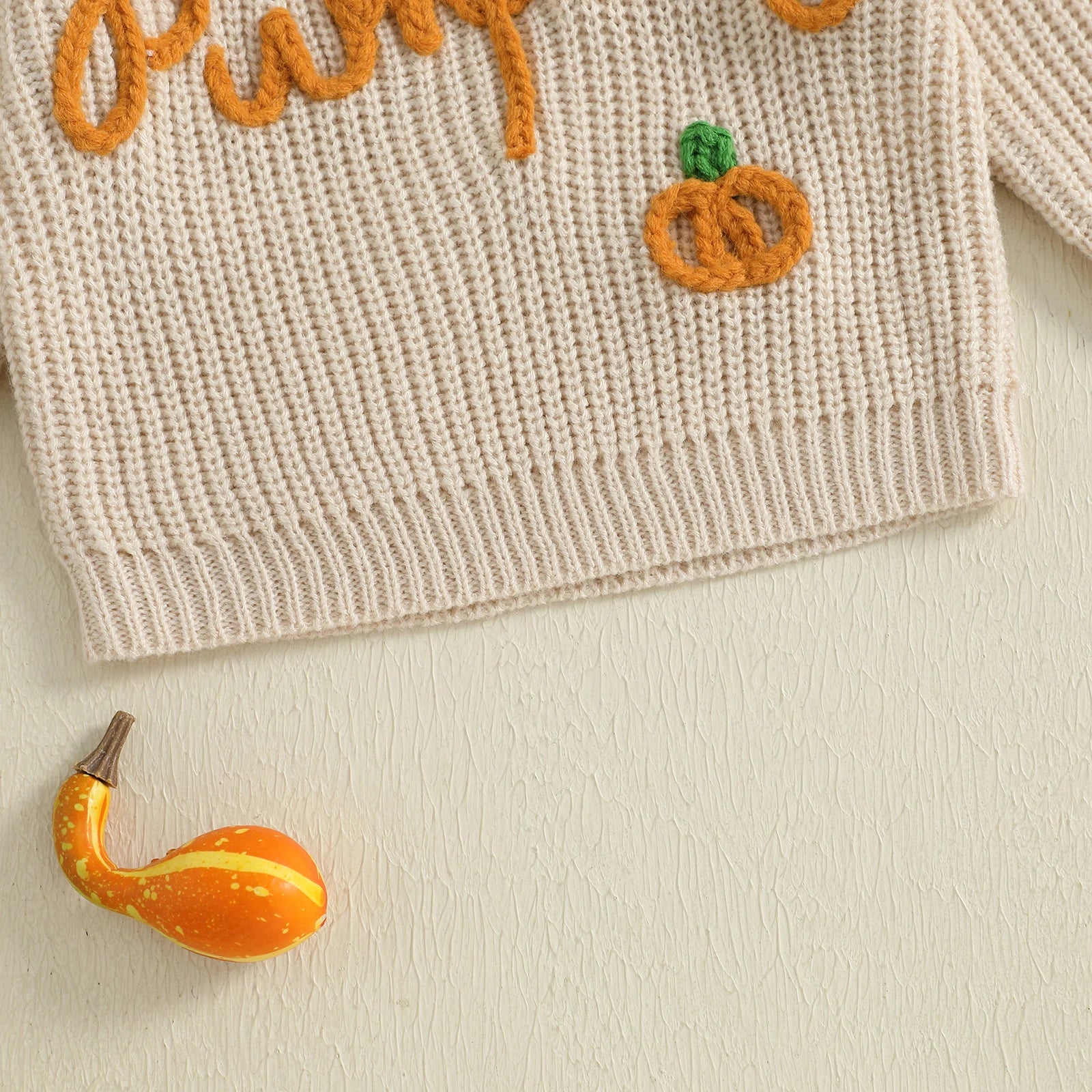 PUMPKIN Beige Knitted Sweater