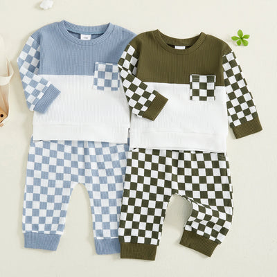 CHECK MATE Waffle Knit Outfit