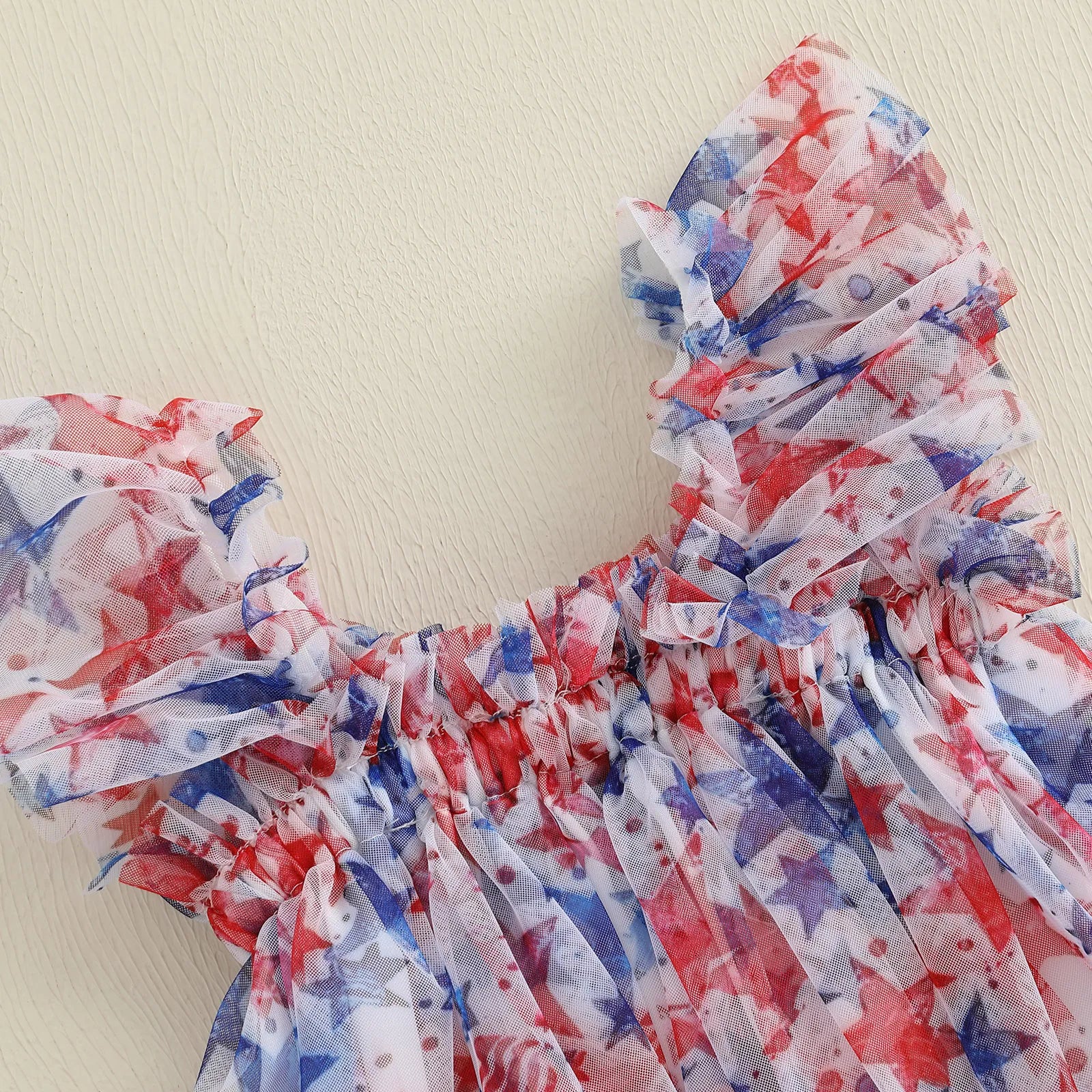 AMERICA Tulle Ruffle Dress