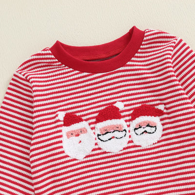 SANTA Striped Red Outfit