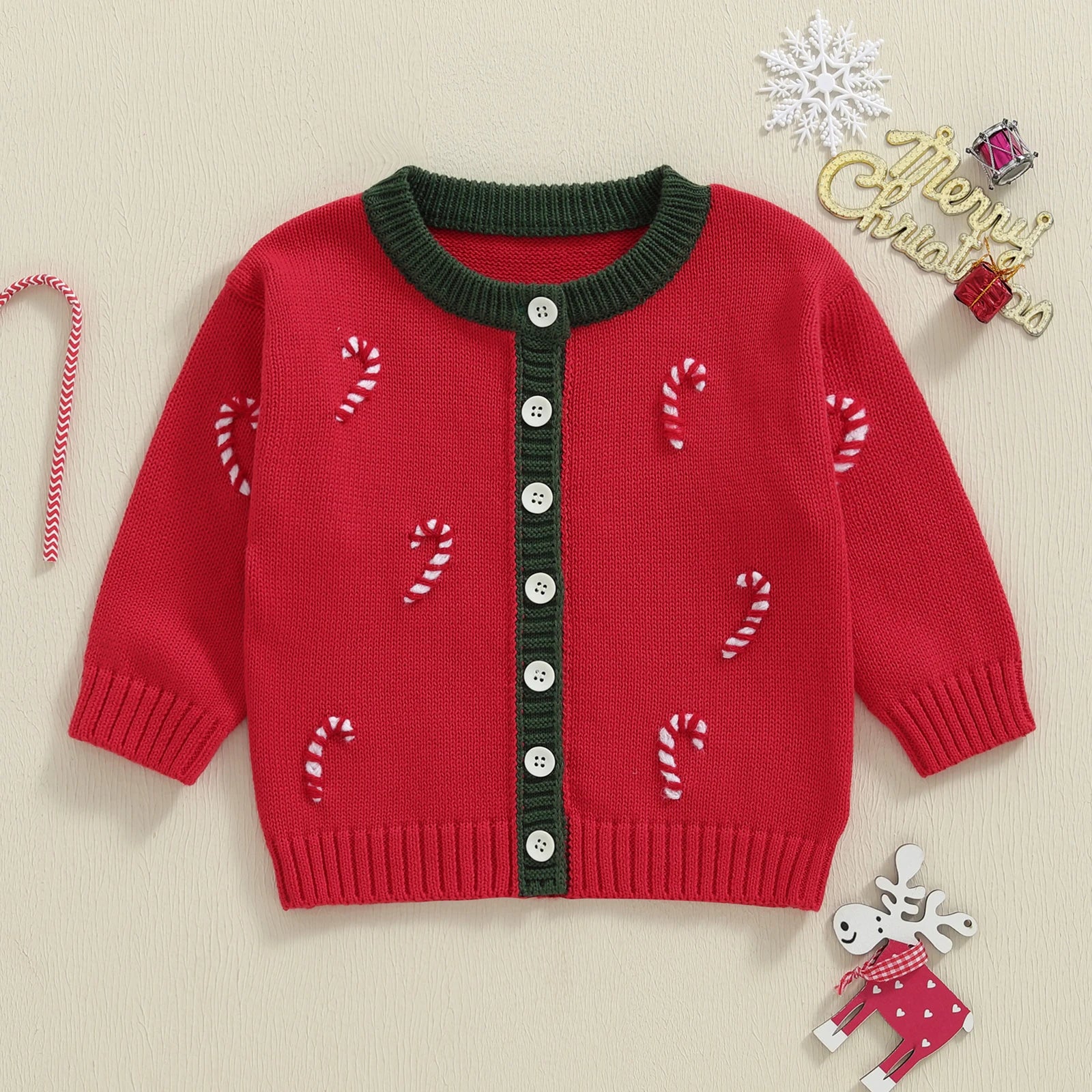 CANDY CANE Knitted Cardigan